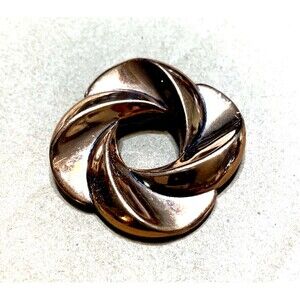 Vintage Renoir Signed Modern Art Brooch Copper